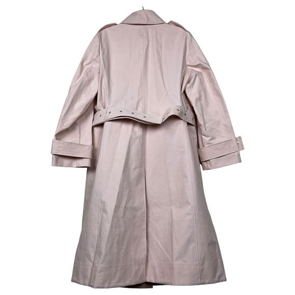 Goop G Label Pink Cotton Belted Trench Coat - Picture 3 of 11